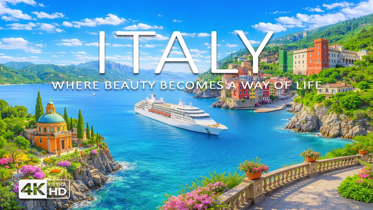 [4K] Italy Drone Footage – Dreamy Mediterranean Shores & Timeless Coastal Landscapes
