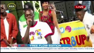 Kenyan Cardi B |Nduta Mwega| Got amazed by the way Mose Rap Kid {M.R.K} mashed up the show.