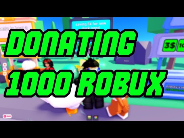 1,000 robux donate$$$$$$$$ - Roblox