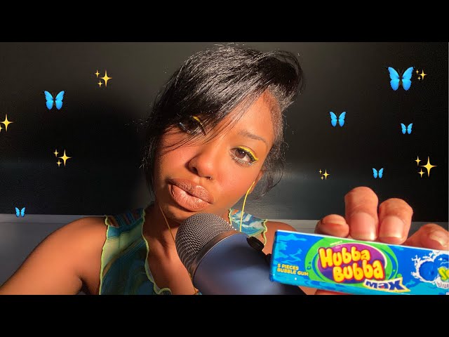 ASMR Ear to Ear Gum Chewing/ Intense Cupped Mouth Sounds (sleep,relax) Up-Close