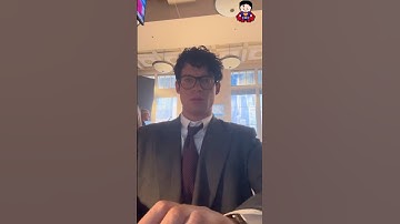 David Corenswet as Clark Kent in a new TikTok. #SUPERMAN #shorts