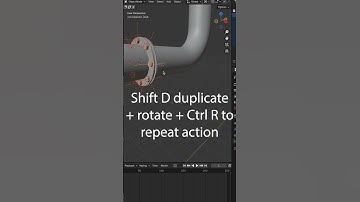 Making pipes in blender part 2  #asmr #blendertutorial #blender #blender3d