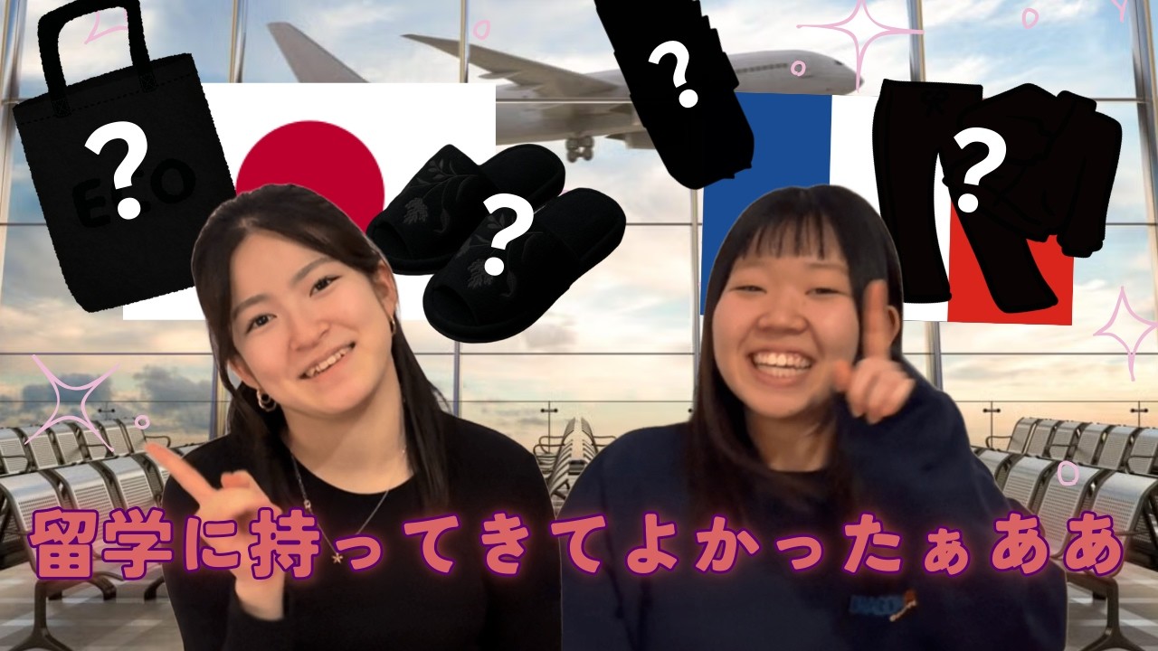 【フランス留学】留学生必見❗️留学で持ってきて良かったもの傑作選❗️