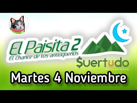 Resultado EL PAISITA 2 Martes 4 de Noviembre de 2025