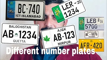 types of number plates in pakistan| Mukhtlif number plates               مختلف نمبر پلیٹ