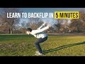 HOW TO BACKFLIP | Learn in 5 Minutes | Tricking Tutorial