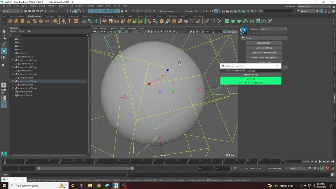 #maya #rigging #Follicle create on selected vertex | object connect ...