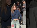 Bridgerton's Florence Hunt At The Dior Homme Fall/Winter 2026/27 Show In Paris