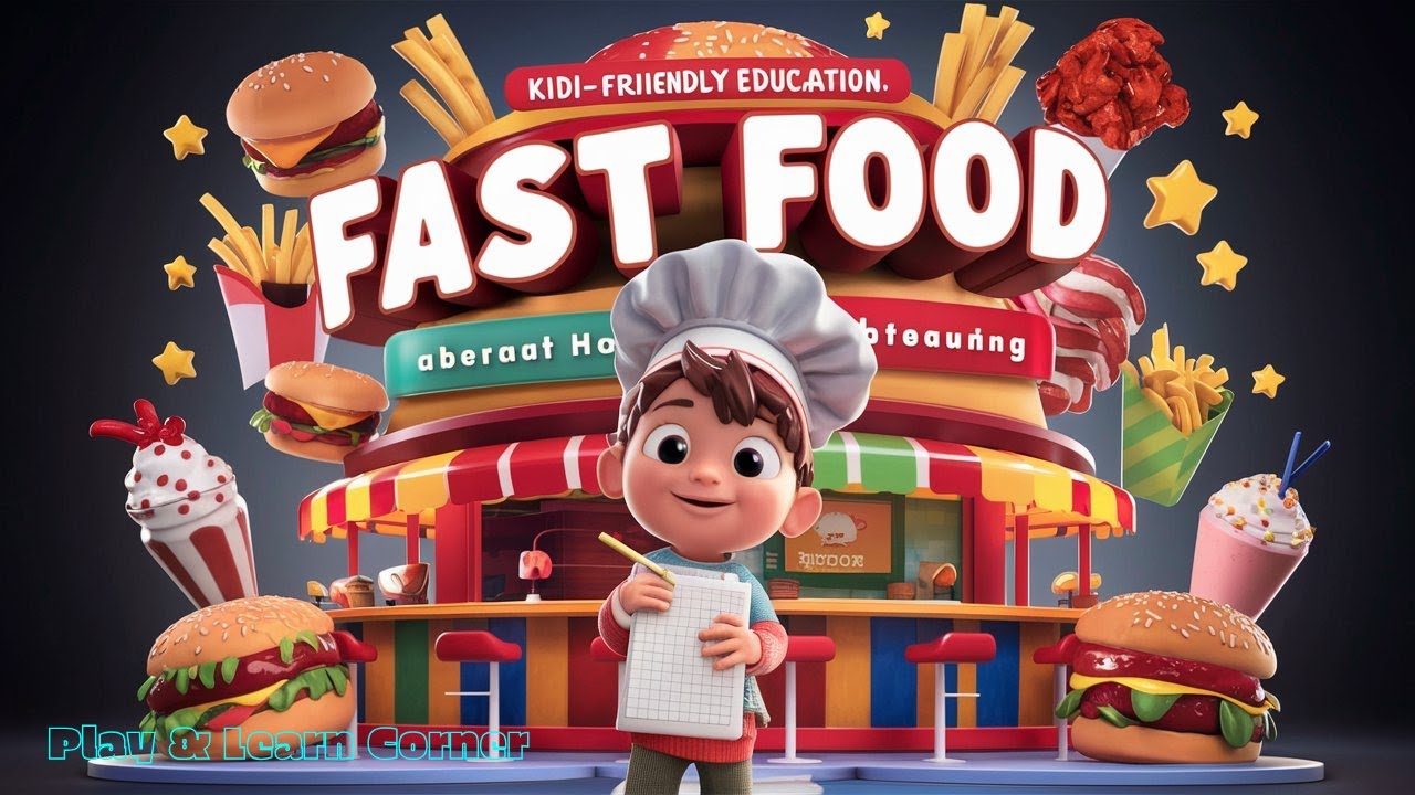 Learn Fast Food Name With Name CoComelon ChuChuTV kidslearning learn-fast-food-name-with-name-cocomelon-chuchutv-kidslearning