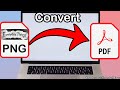 How to convert PNG to PDF, very easily and simply