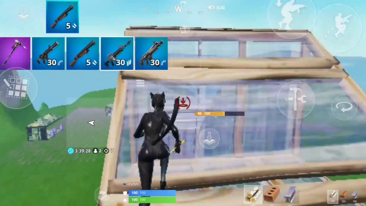 Fortnite Mobile/ Android - Samsung Galaxy S7 Edge build battles - Fast 90's / 1v1