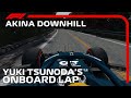 F1 2021 akina downhill  yuki tsunoda onboard  assetto corsa