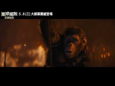 🦍猩球世代磅礴新篇章《#猩球崛起：#王國誕生》病毒篇預告 5.8 (三) 搶先全美大銀幕鉅獻