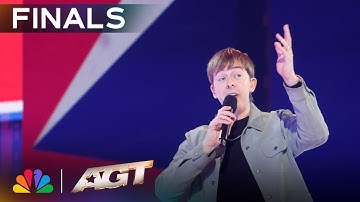 Chris Turner Risks It All With Lightning Fast Freestyle Rap! | Finals | AGT 2025