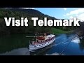 Visit Telemark Canal Norway. Drone filming of MS Henrik Ibsen - Census Film
