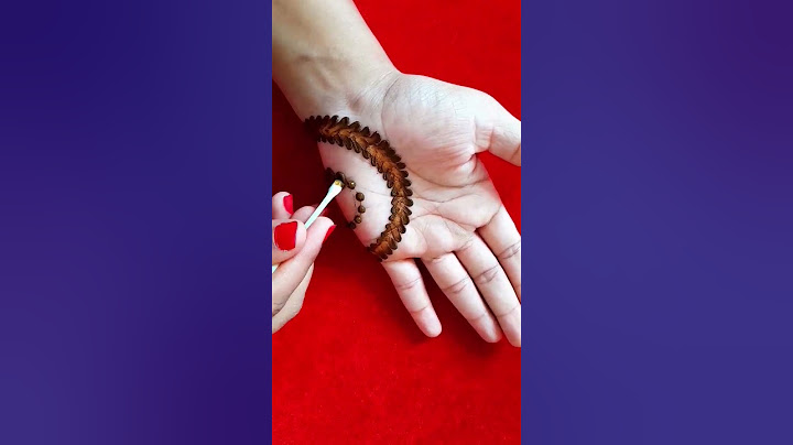 Beautiful Easy Simple Cotton Bud Mehndi Design For Front Hand #shorts #shortvideo #youtubeshorts