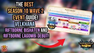 THE BEST SEASON 10 WAVE 2 EVENT GUIDE! VELKHANA/RIFTBORNE BISHATEN & LAGOMBI! HUNTING HORN STYLES!