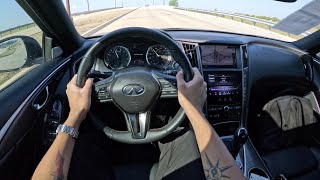 2022 INFINITI Q50 Red Sport 400 - POV Morning Drive