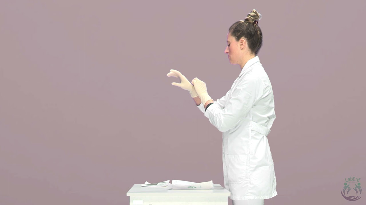 COLOCACÃO E REMOCÃO DE LUVAS ESTEREIS - LABENF