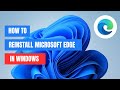 How to Reinstall Microsoft Edge Browser in Windows 10/11
