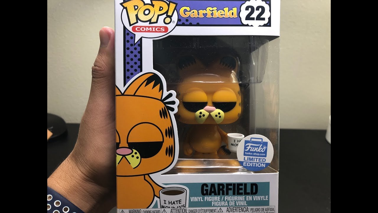 funko garfield with mug