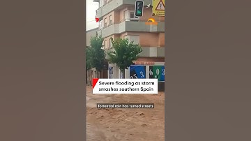 Severe flooding as storm smashes southern Spain