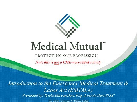 Introduction to the Emergency Medical Treatment & Labor Act (EMTALA)