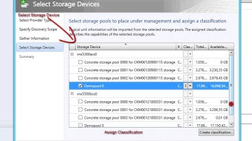Add provider to SCVMM and Create Storage Classification