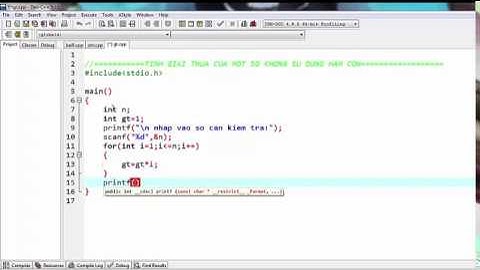 Tính giai thừa của một số_lập trình C cơ bản || LẬP TRÌNH VUI