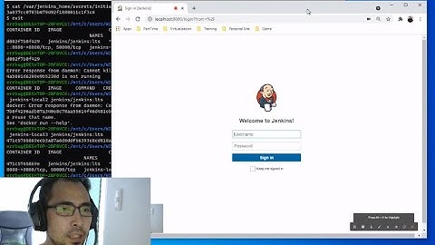 Run Persistent Jenkins Docker Container