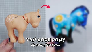 My Little Pony Custom: Van Gogh's Starry Night (+ AUCTION)