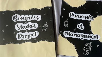 Project on principle of management  of starbucks class 12 th | Business studies project 