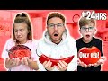 WE ONLY ATE ONE COLOUR FOOD FOR 24 HOURS!! *RED ONLY!
