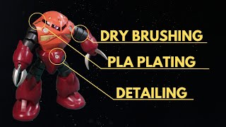CUSTOM Gunpla HG Model FAST with Dry Brushing and Pla Plating in ONE Afternoon!