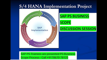 SAP PS Trainees are presented PS Business Scope Process - Call +9178670 78125
