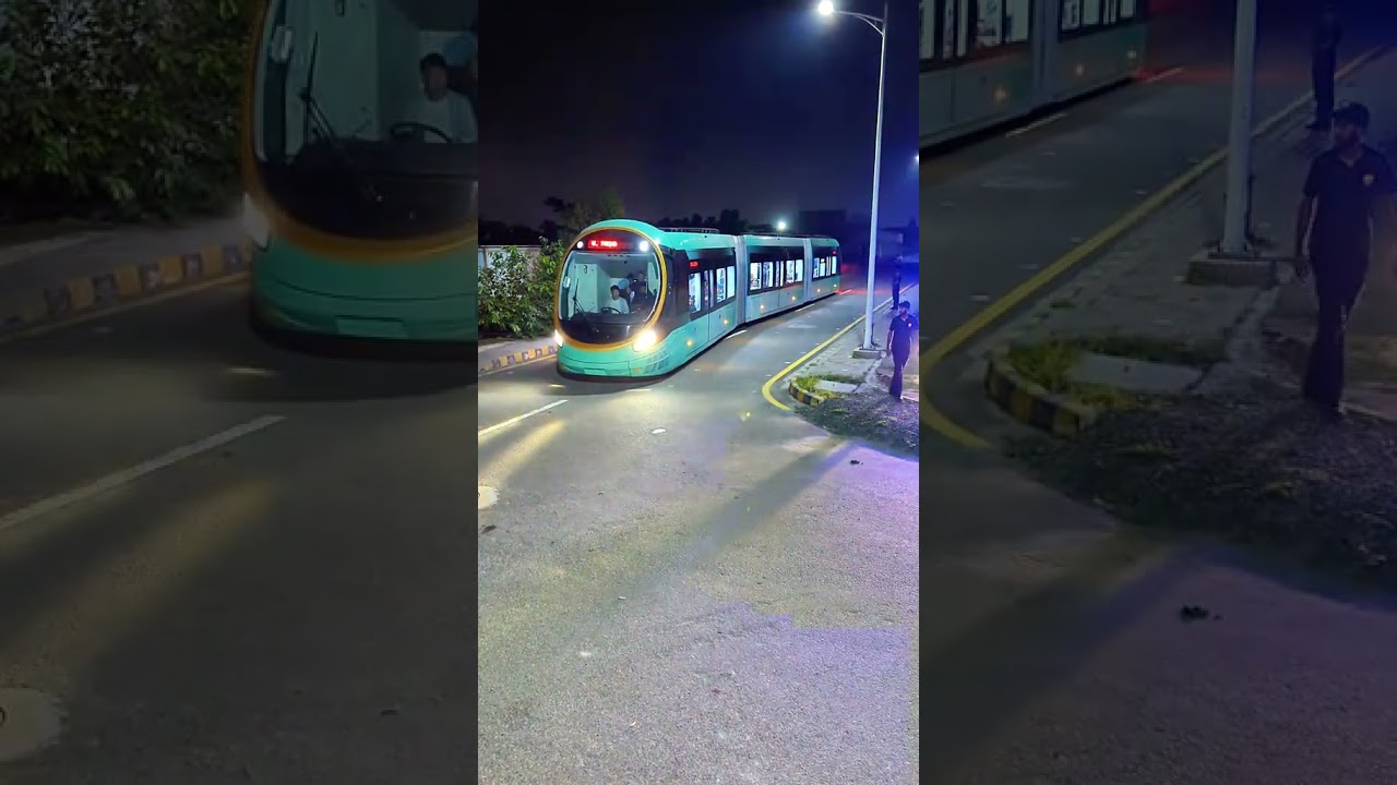 New Tram Buss in Lahore Pakistan Another project by Maryam Nawaz sharif Electric busses in Pakistan