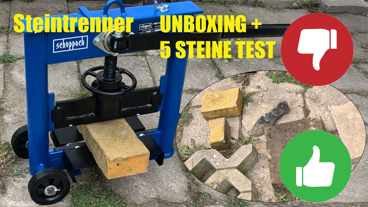 Scheppach HSC130 Steintrenner – Unboxing & Test mit 5 Steinarten