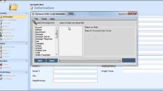 Dynamic CRM: State or Province Code Format Script from Script Generator Product