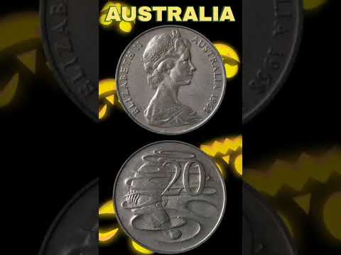 Australia 20 Cents 1968.#shorts #coinnotesz