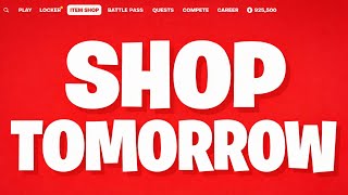 TOMORROWS ITEM SHOP…