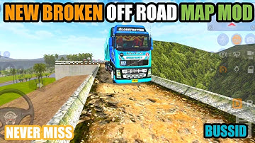 NEW BROKEN OFF ROAD MAP MOD || BUSSID V3.7.1 || Bus Simulator Indonesia Vricky Gaming