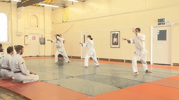 Miki, Michelle, Yuki - 6th Kyu Grading - August 2012