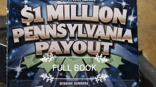 $600 FULL BOOK Winners revealed. $1 Million Pennsylvania Payout.  PA LOTTERY SCRATCH TICKETS.