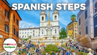 Rome's Spanish Steps in the Morning - Rome, Italy | 4K60fps