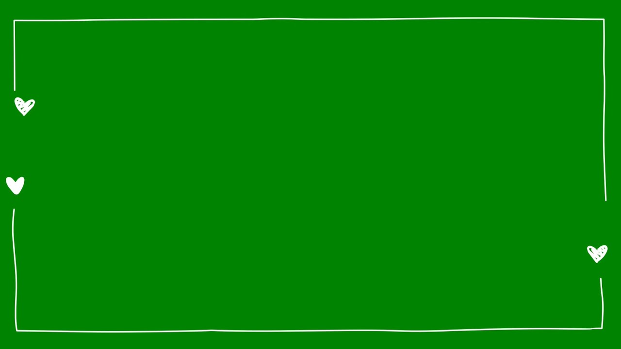 Cute Frame Ver. 9 Green screen Cbol Channel YouTube