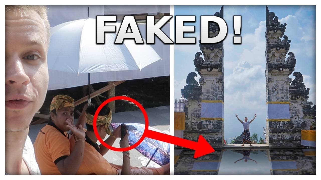East Bali's gates of heaven photo is fake! - YouTube
