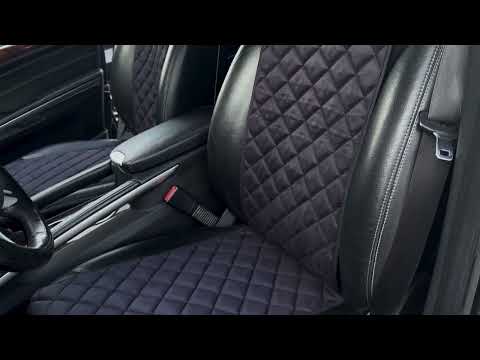 Накидки на передние сидения из замши Черный цвет модель Стандарт 2 шт, видео 1
