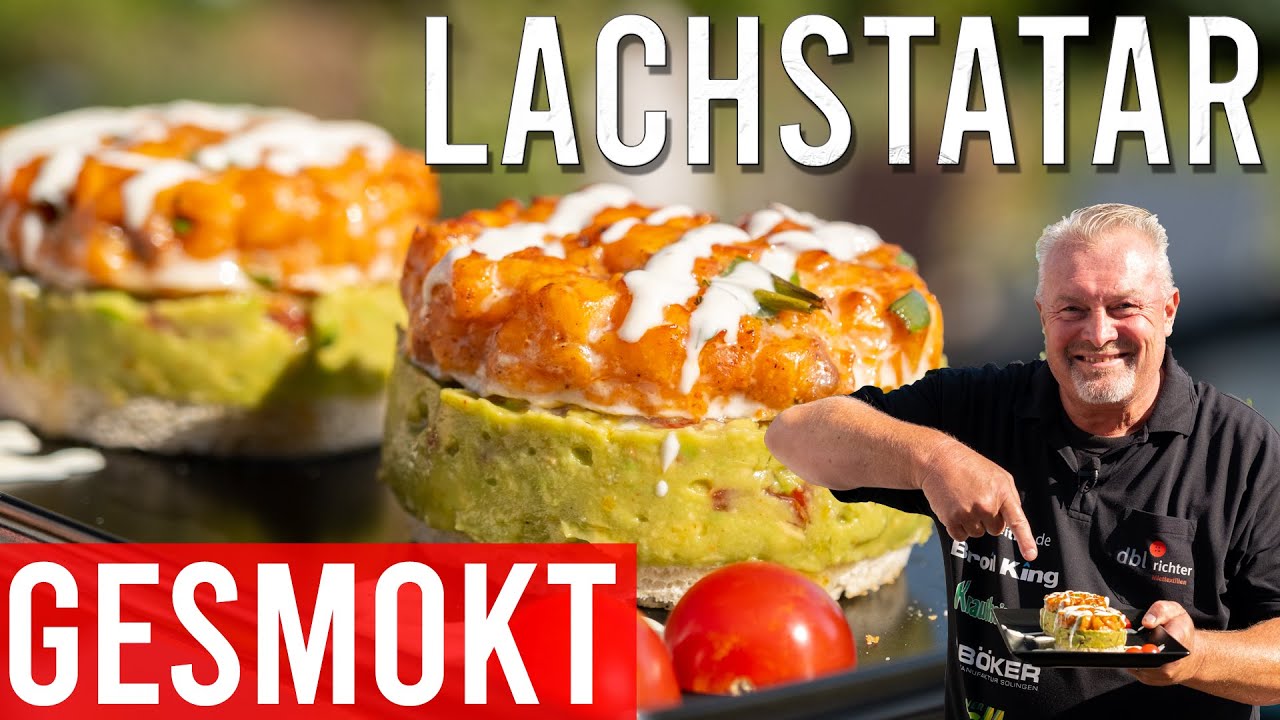 Lachstatar gesmokt auf Guacamole // Peter Zeitler