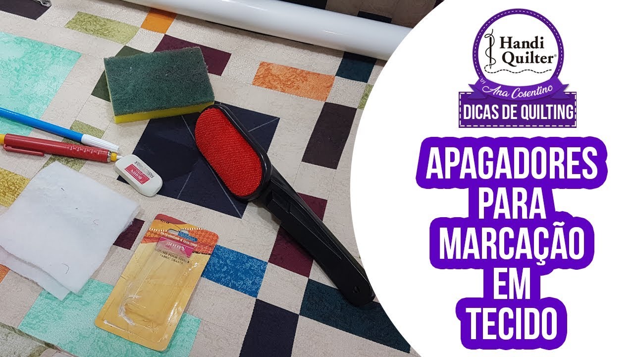 Como Apagar os Marcadores de Tecido no Quilting | Handi Quilter by Ana Cosentino | Dica 03