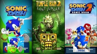 Sonic Dash VS Temple Run 2 Lost Jungle VS Sonic Dash 2: Sonic Boom screenshot 5